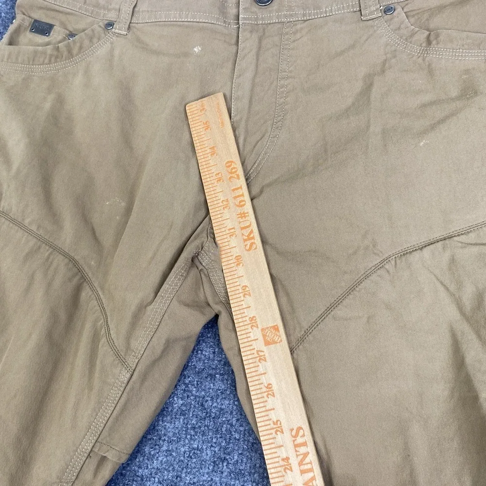 Kuhl Pants Mens 38x32 Brown Outdoor Hiking Work Cargo Articulated Vented 5098